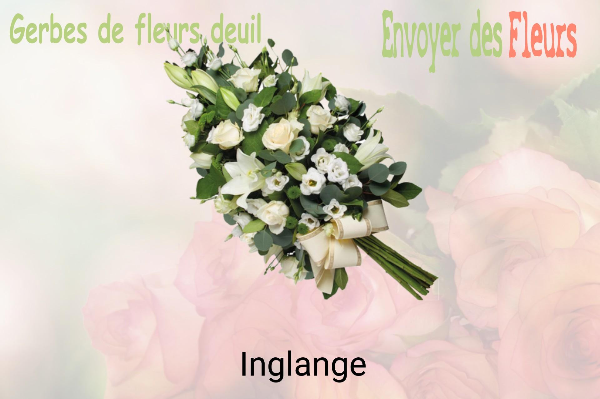 Gerbe de fleurs de deuil livrée à Inglange
